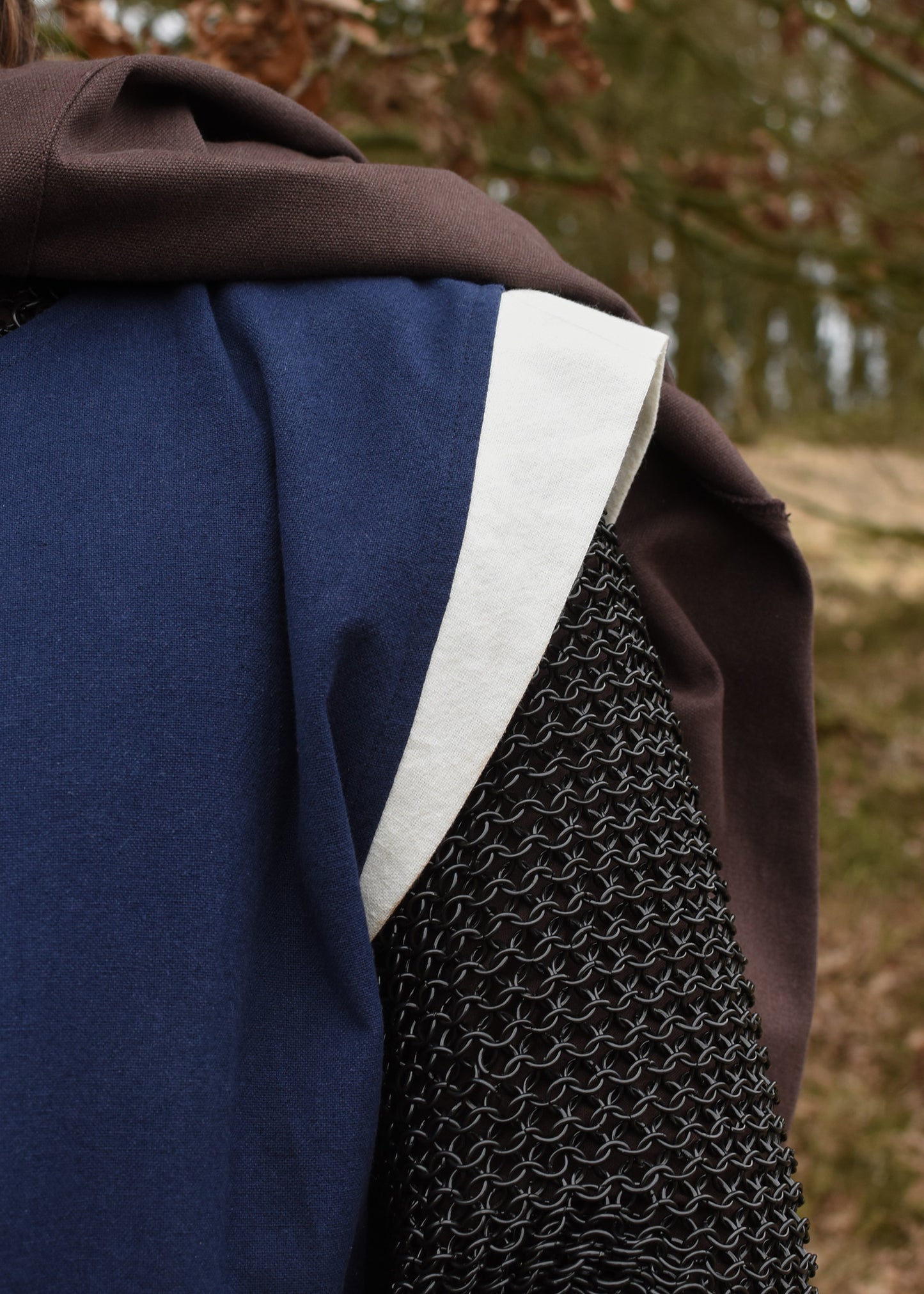 Mittelalter Waffenrock , blau/natur