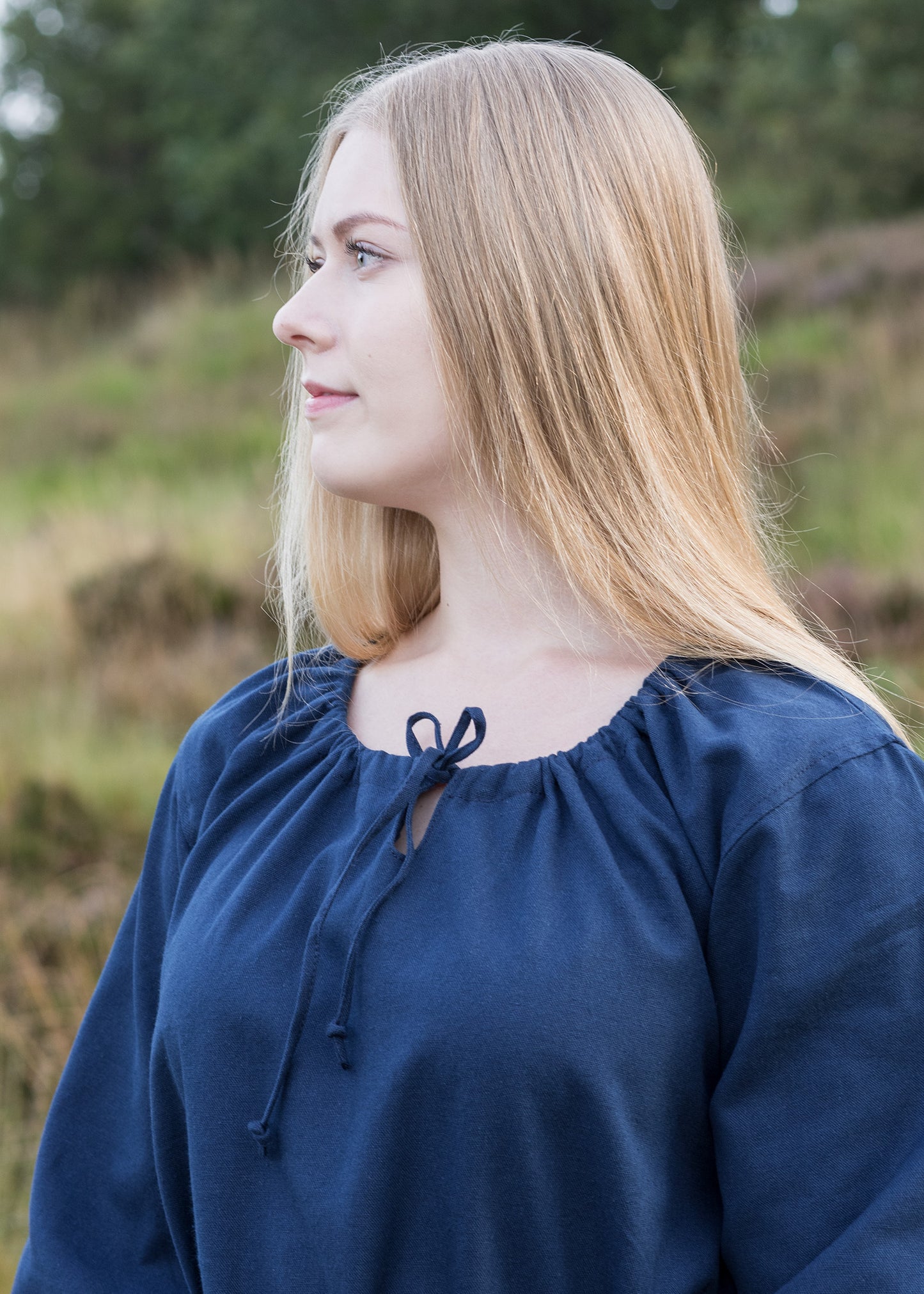 Mittelalterkleid , blau
