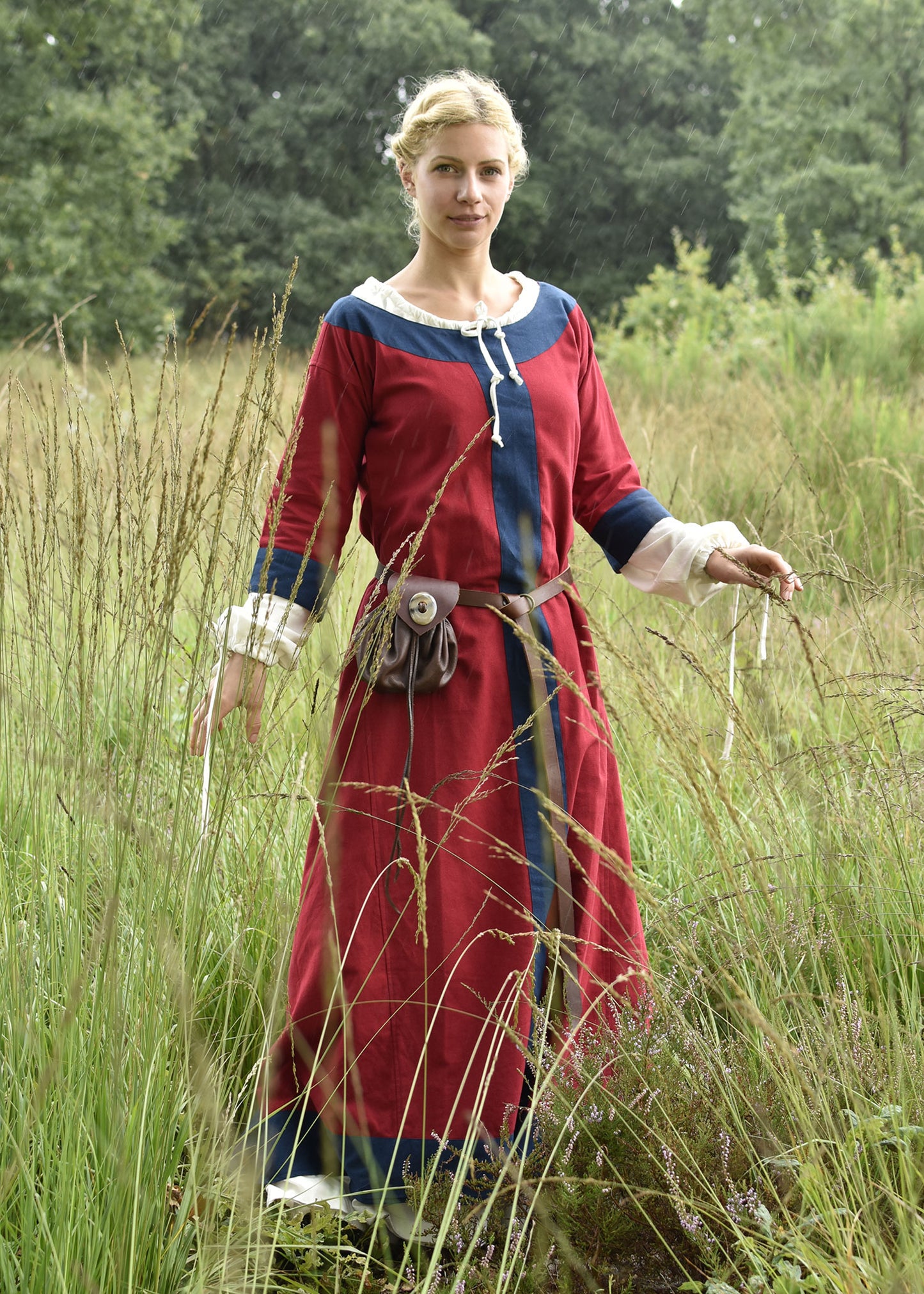 Mittelalterkleid rot/blau