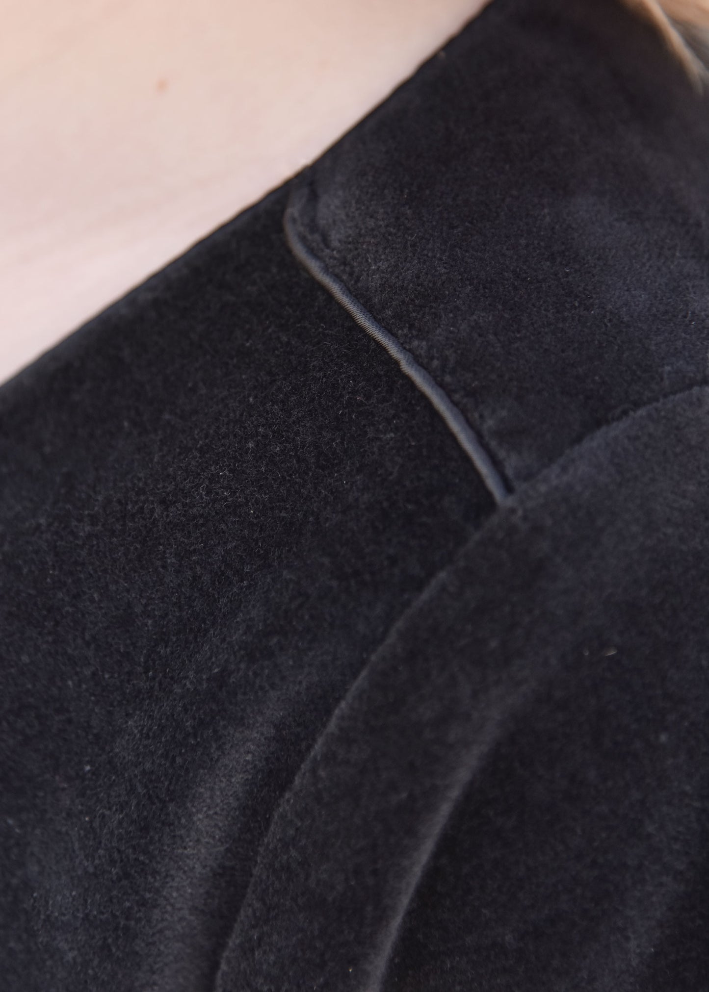 Cotehardie aus Samt, Mittelalterkleid, schwarz