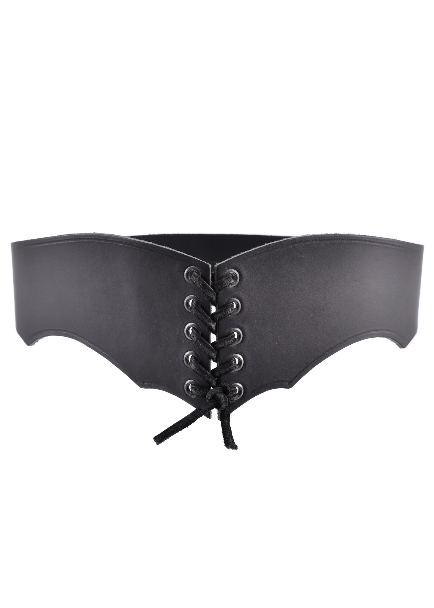 Mieder-Gürtel aus Leder schwarz