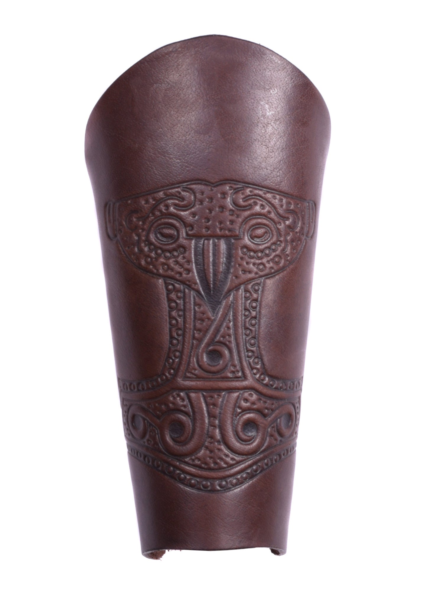 Armstulpe mit geprägtem Thorshammer, schwarz oder braun