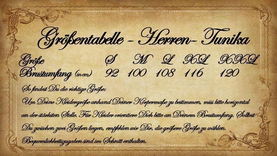 Einfache Mittelalter-Tunika, langarm, braun