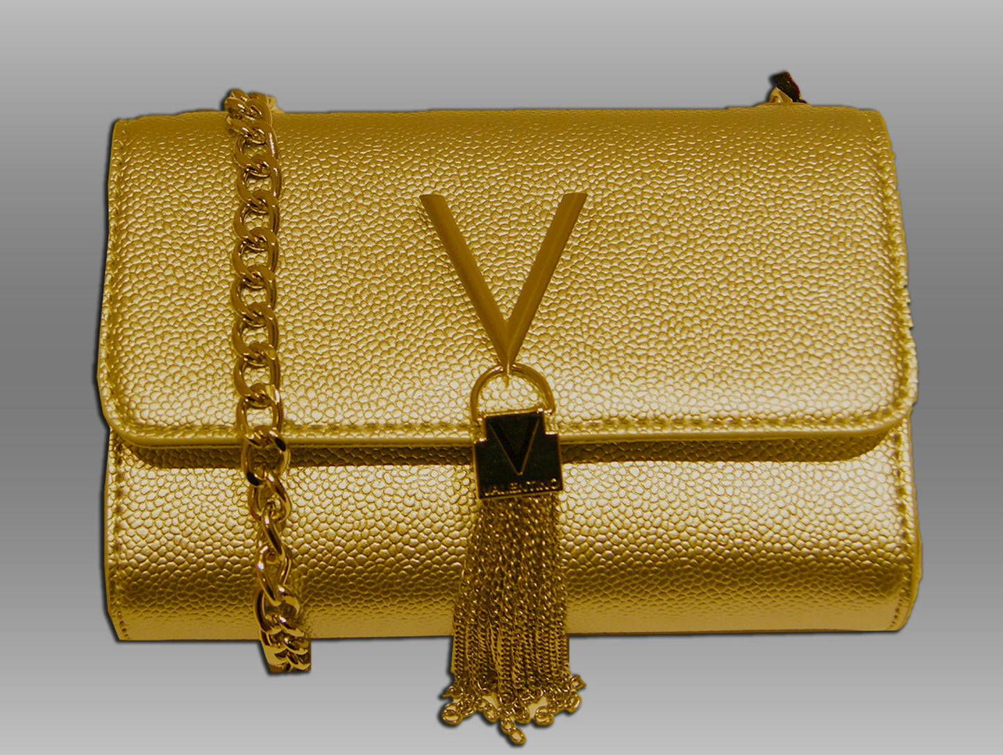 VALENTINO BAGS Schultertasche / Handtasche DIVINA FARBE SILBER / GOLD