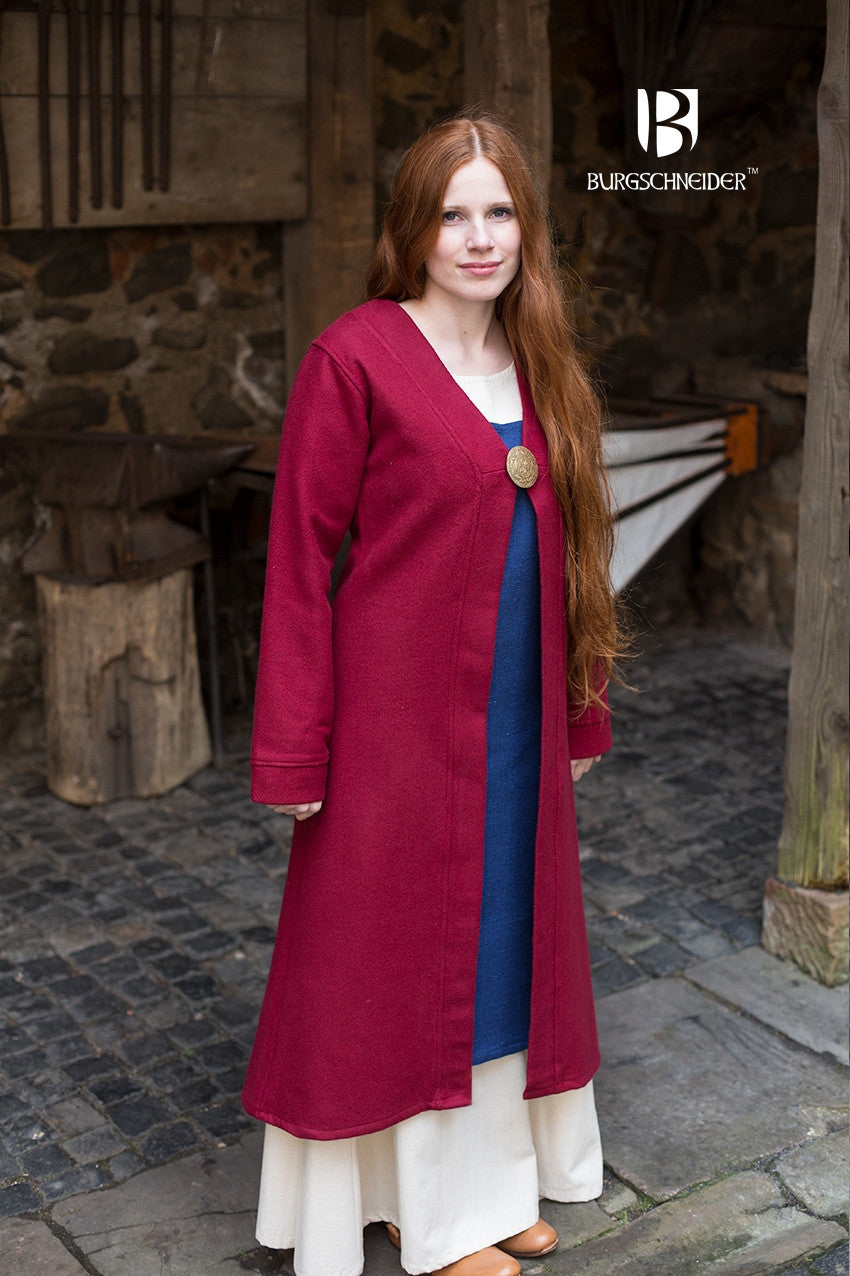 Birkamantel – Wolle Rot
