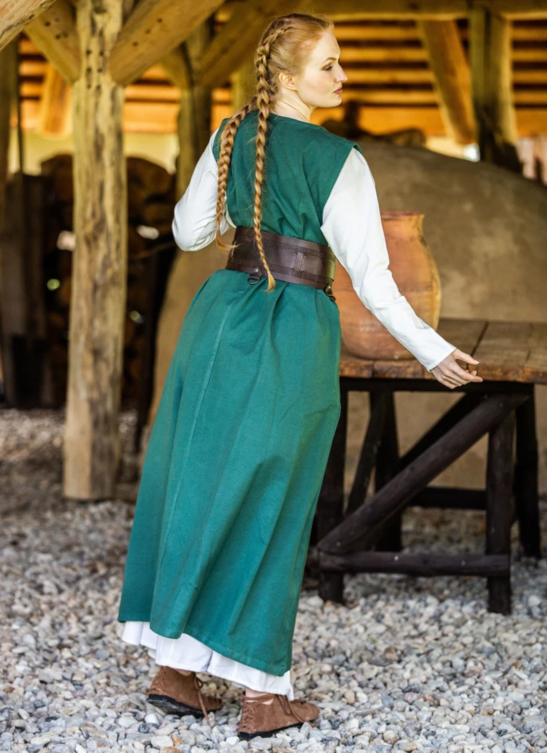Bäuerliches Überkleid Grün