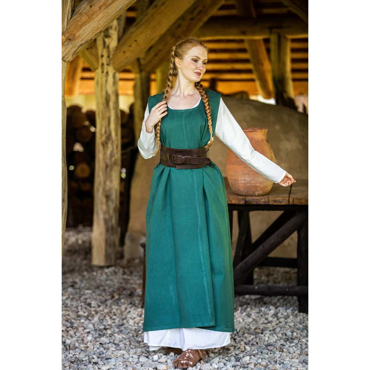 Bäuerliches Überkleid Grün