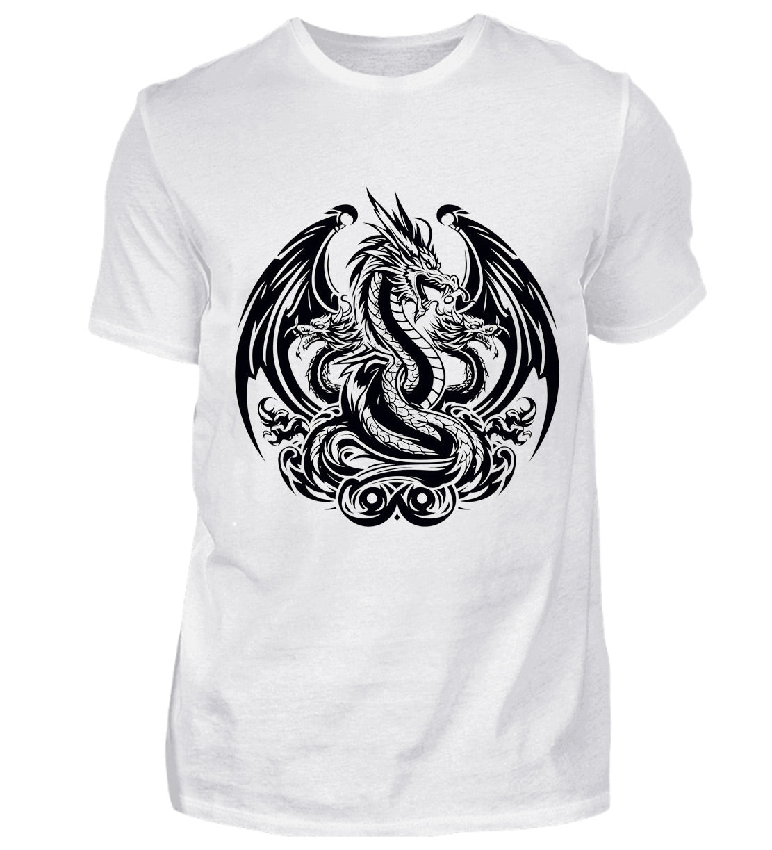 T-Shirt Drachen weiß