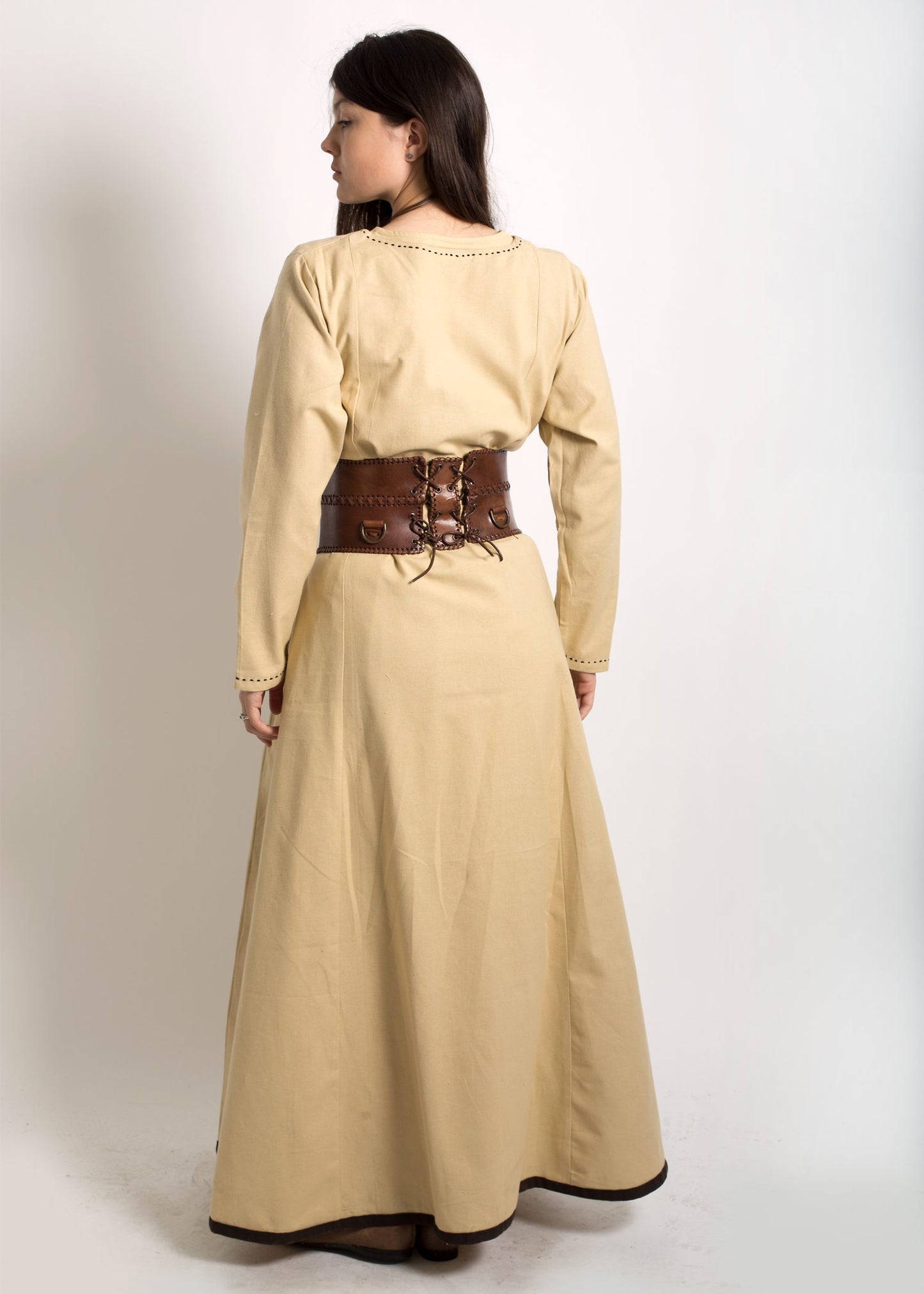 Schlichtes Mittelalterkleid, beige/braun