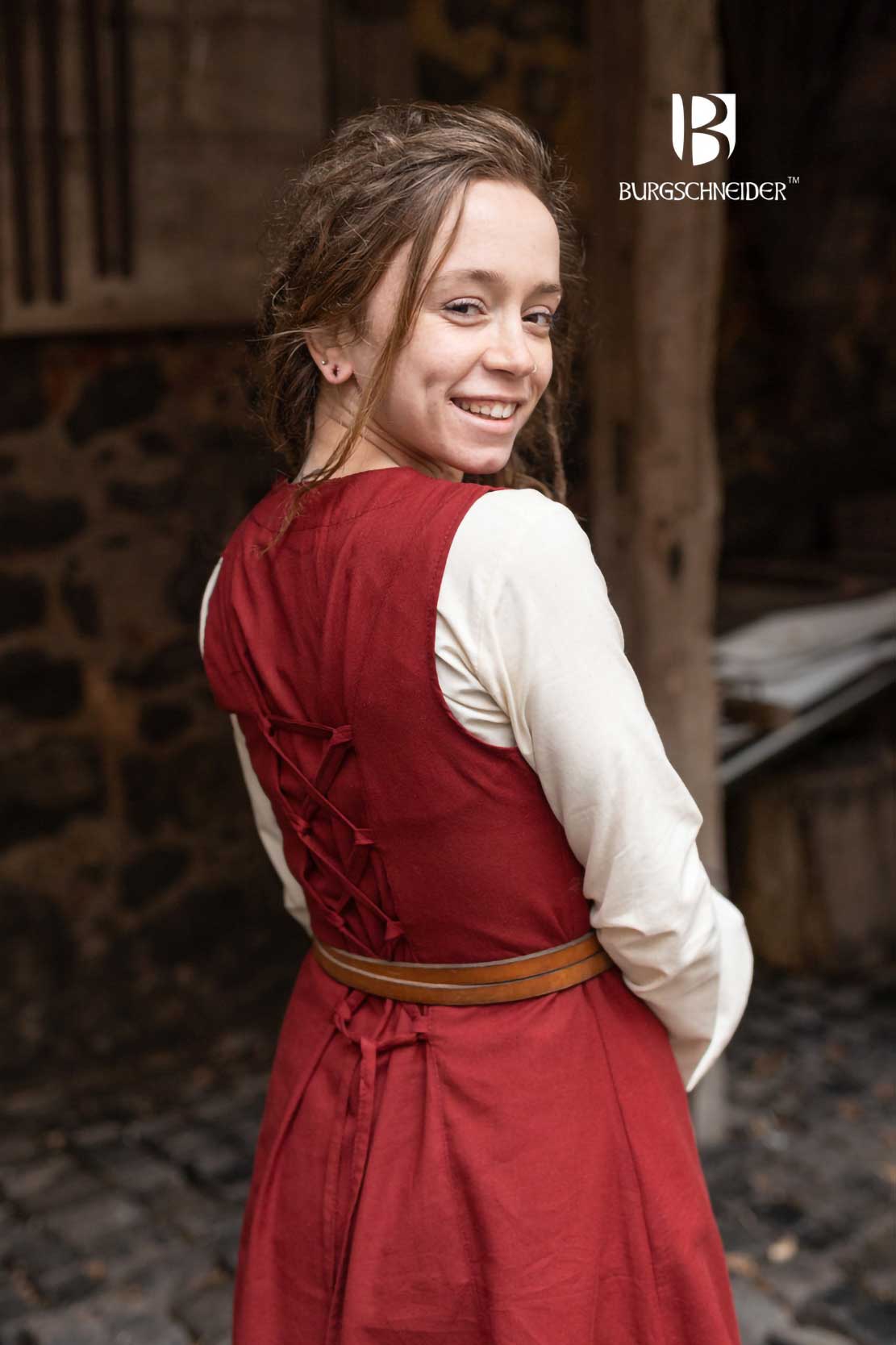 Mittelalterliches Kleid rot
