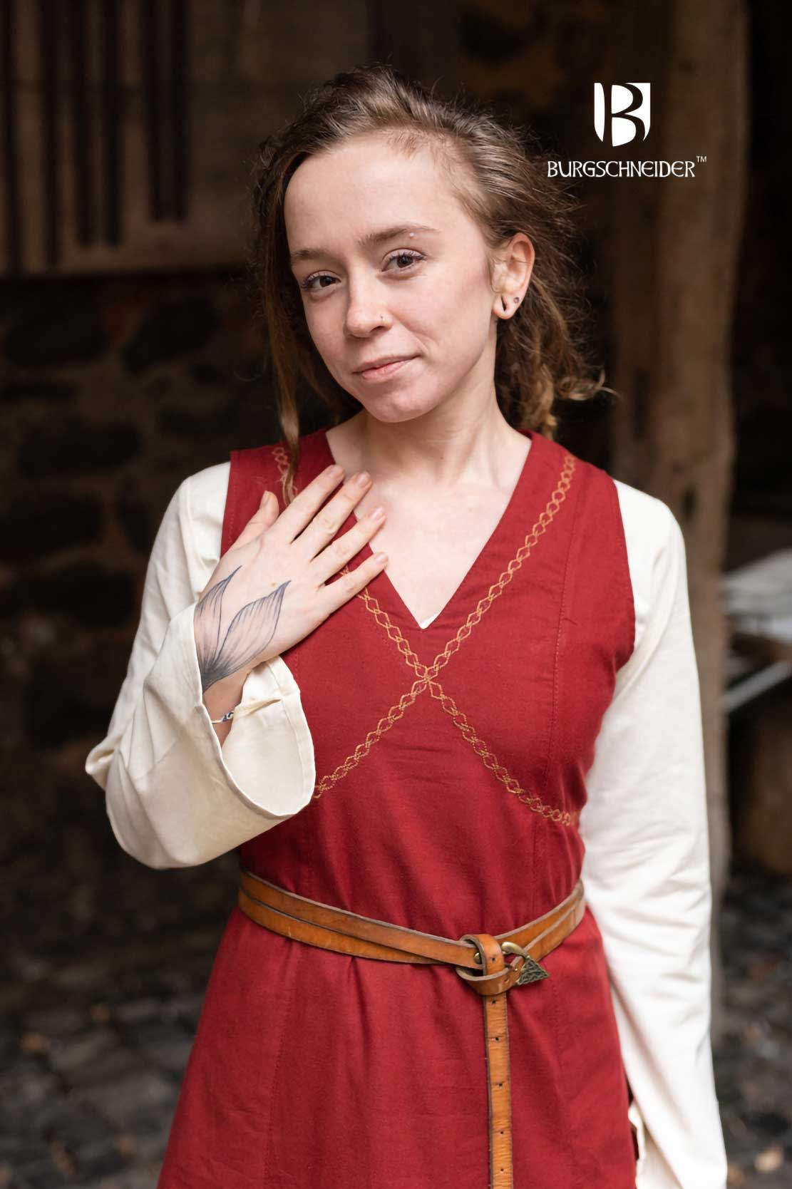 Mittelalterliches Kleid rot