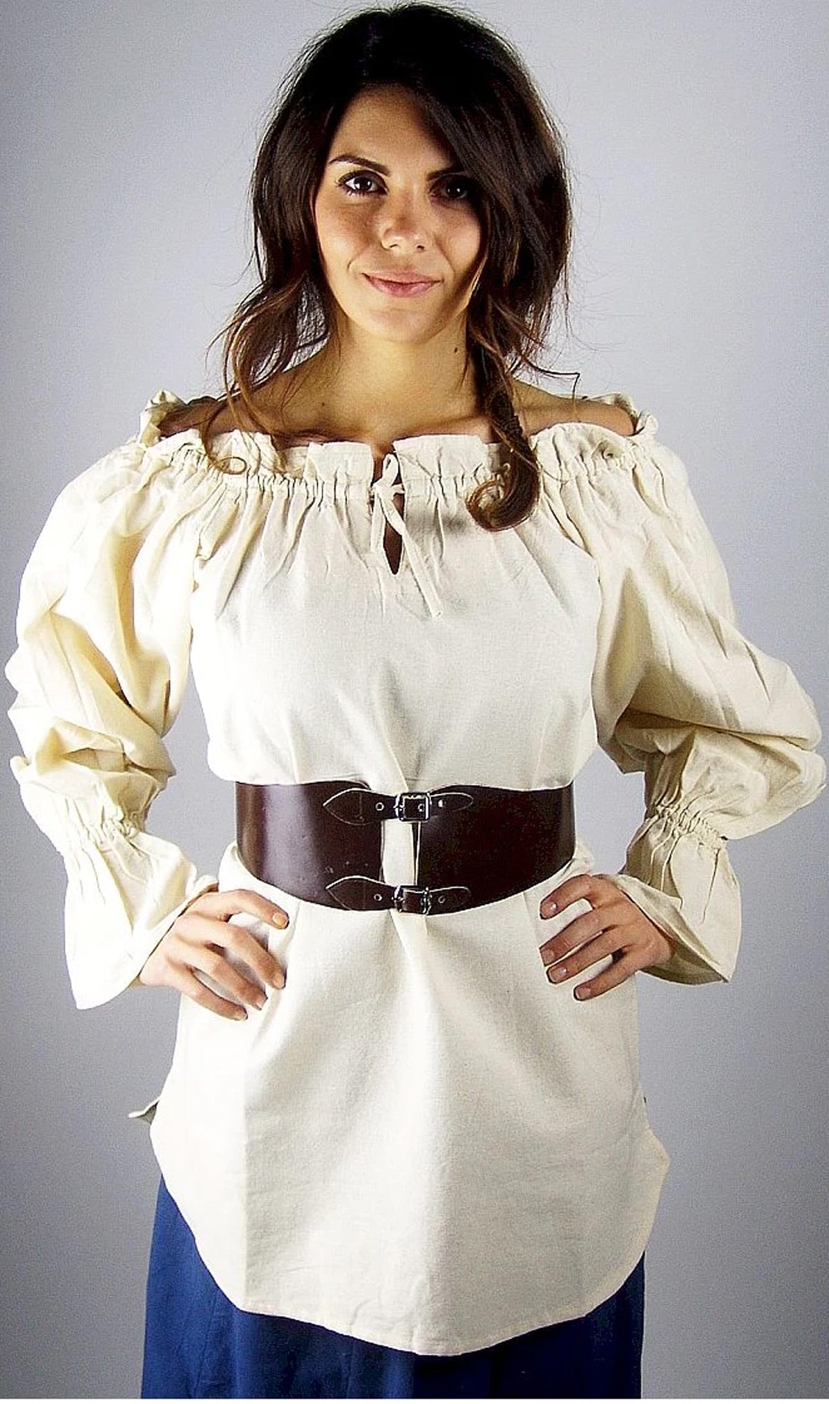 Mittelalterbluse Natur