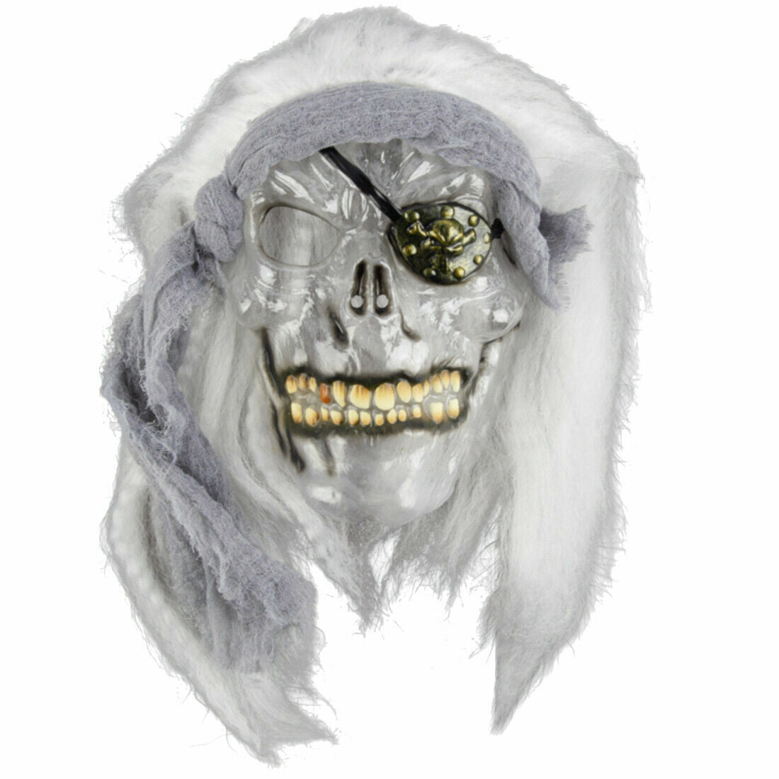 Horror Pirat Maske transparent