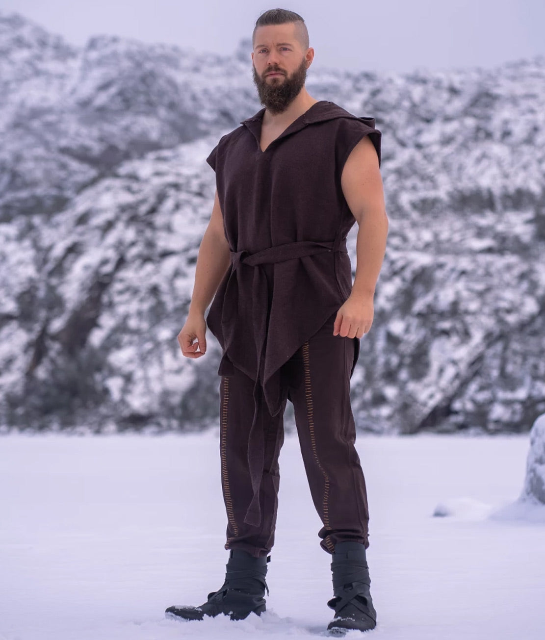 Waldläufer Tunika unisex Braun