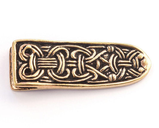 Wikingerknoten Schmuck Gürtelspitze Bronze