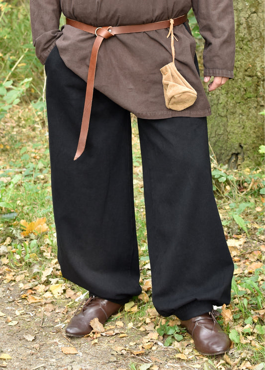 Weite Mittelalter-Hose, schwarz