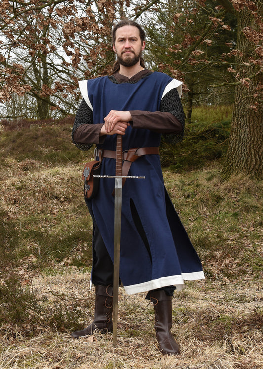 Mittelalter Waffenrock , blau/natur