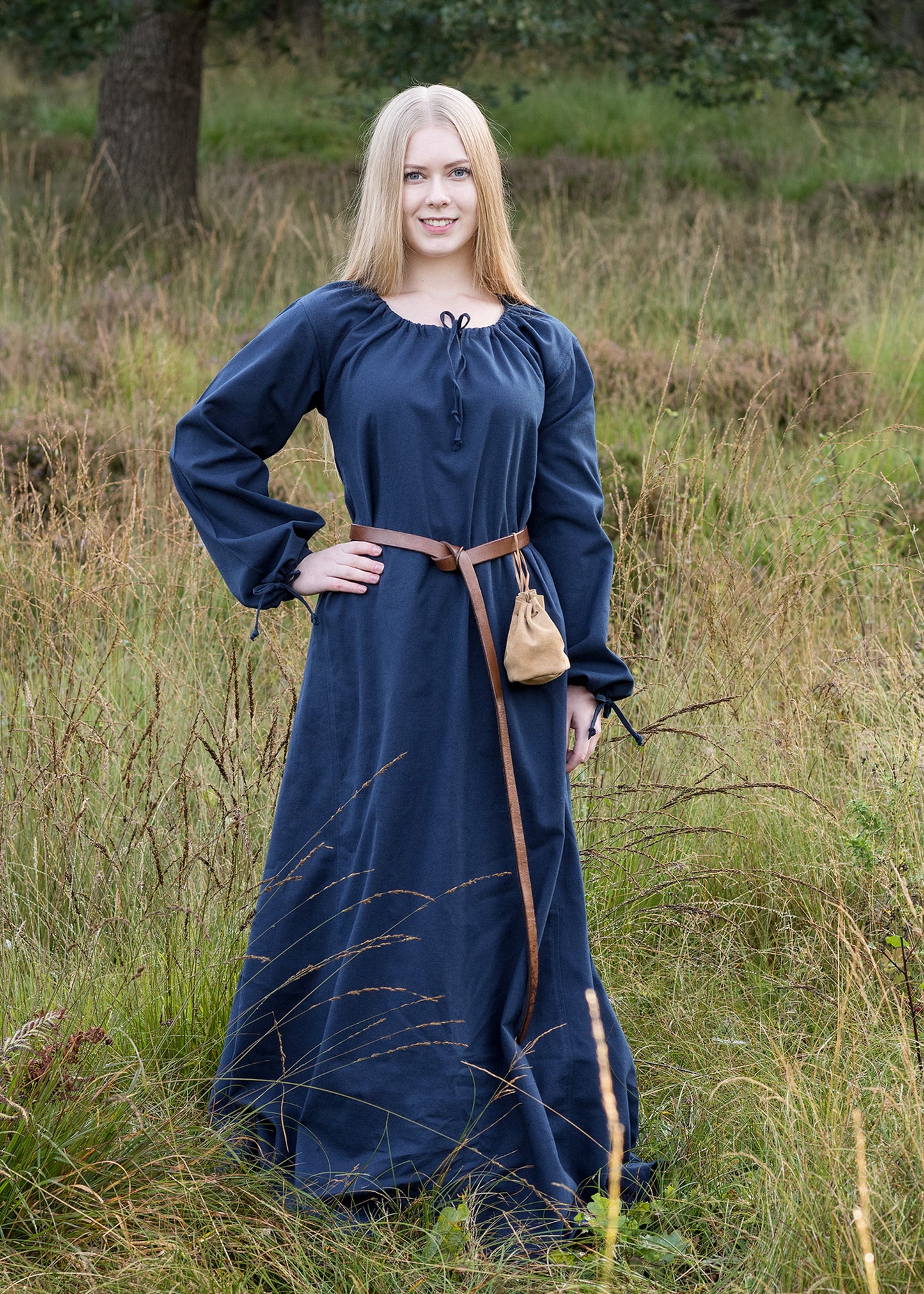 Mittelalterkleid , blau