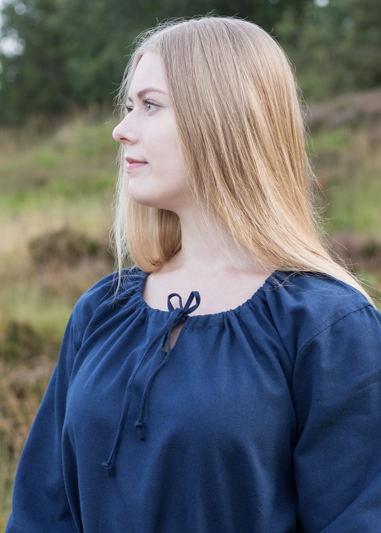 Mittelalterkleid , blau