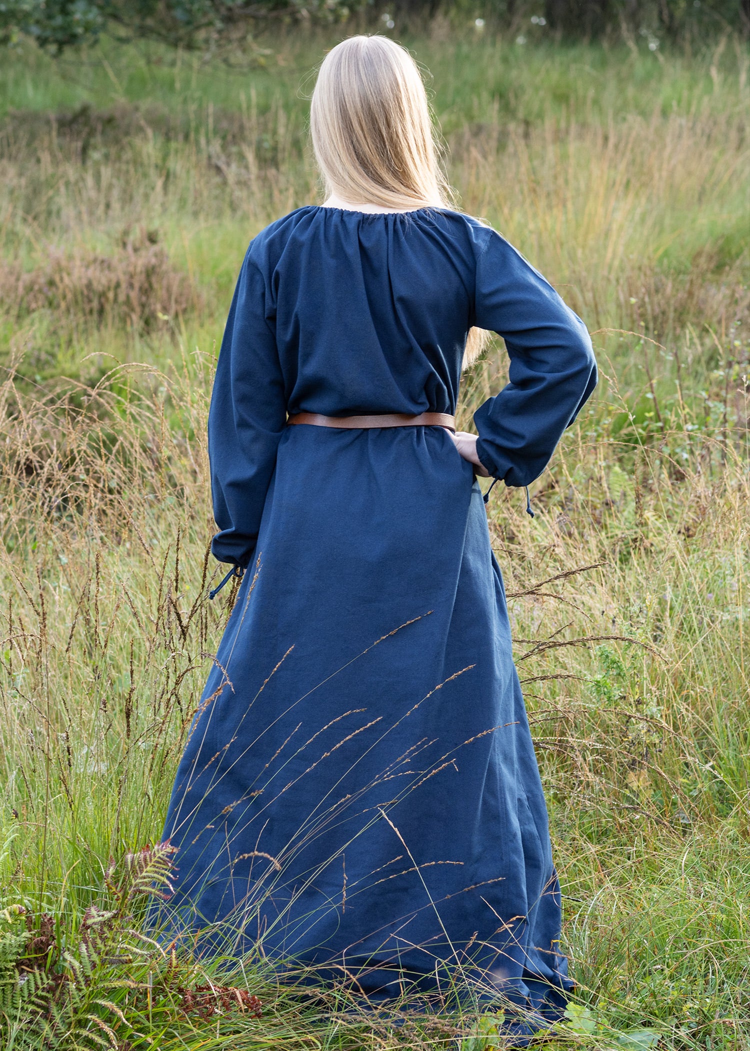 Mittelalterkleid , blau