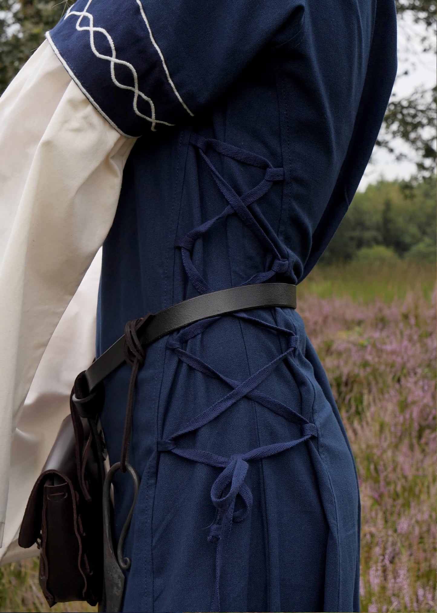 Mittelalterkleid blau/natur