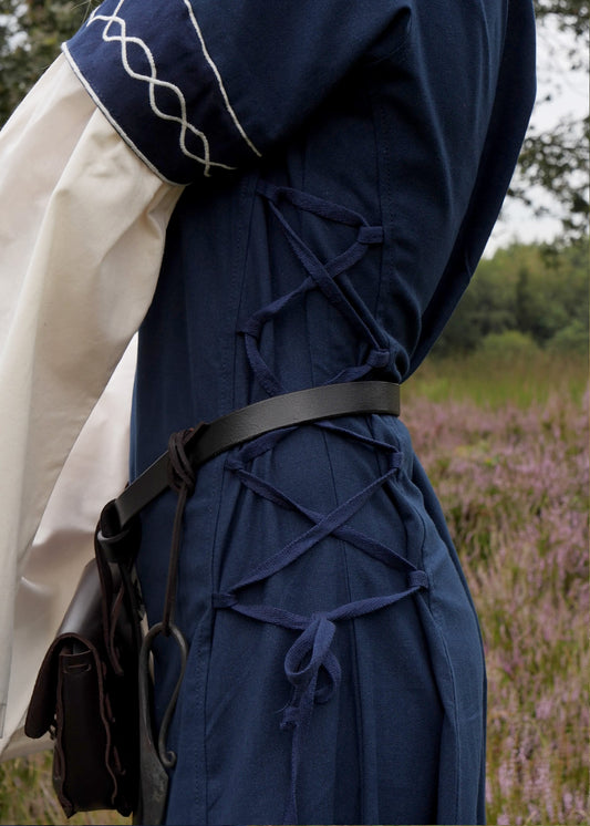 Mittelalterkleid blau/natur