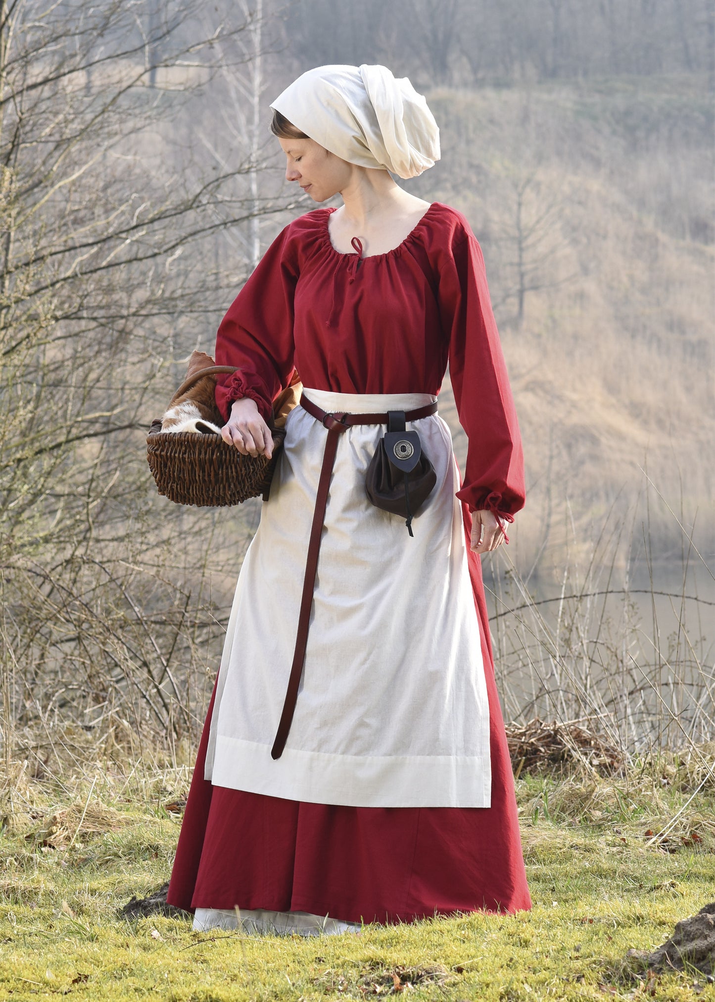 Mittelalterkleid , rot
