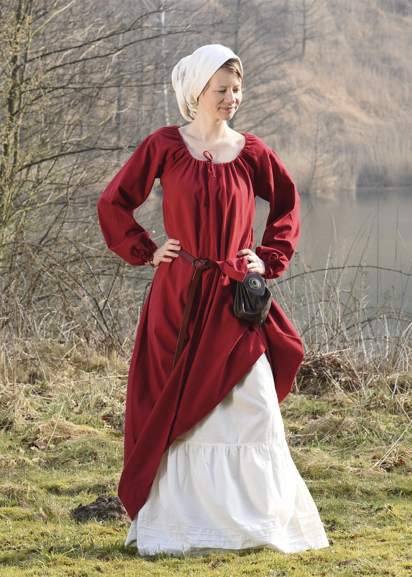 Mittelalterkleid , rot
