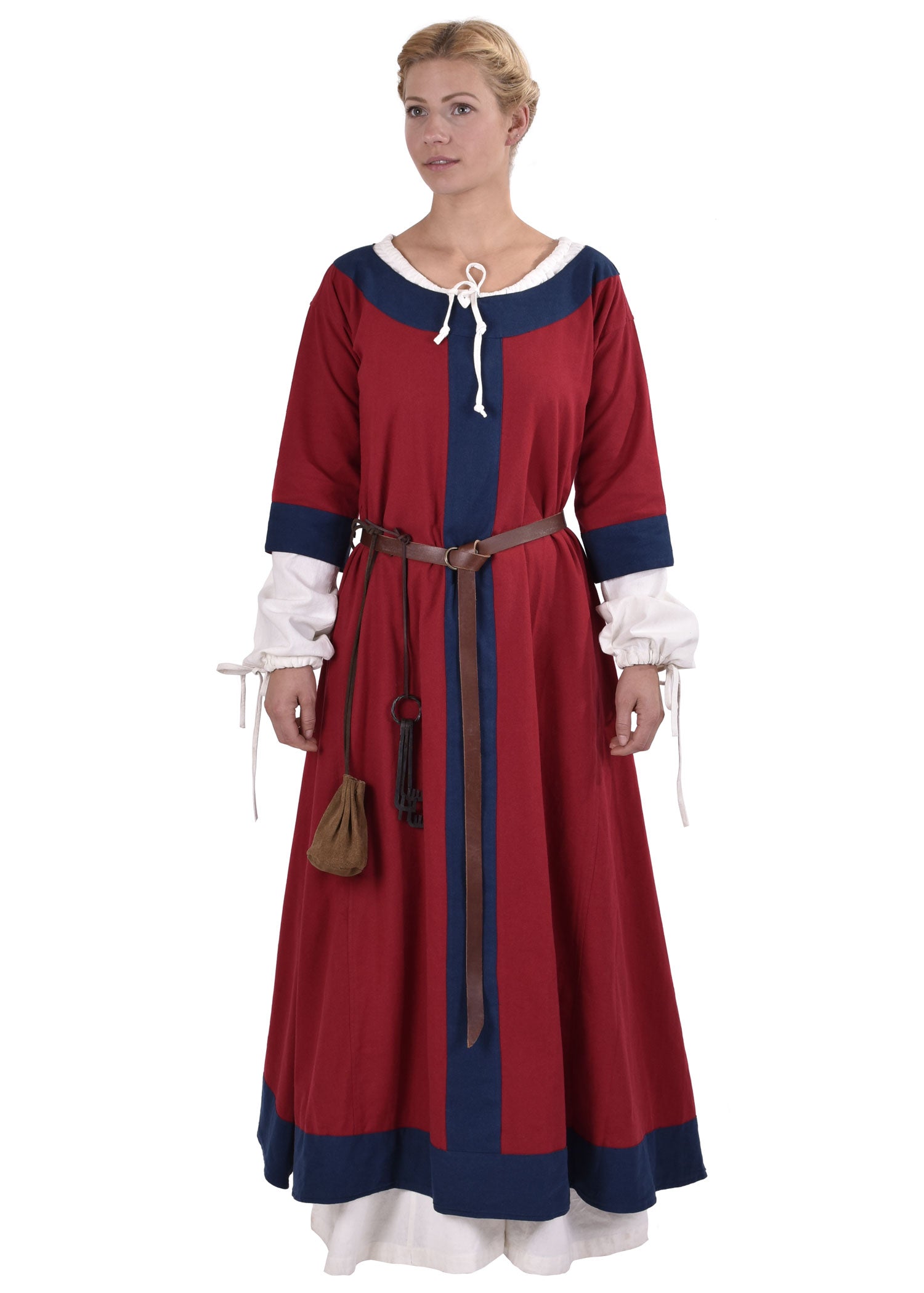 Mittelalterkleid  rot/blau