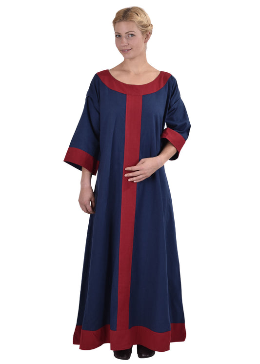 Mittelalterkleid, blau/rot