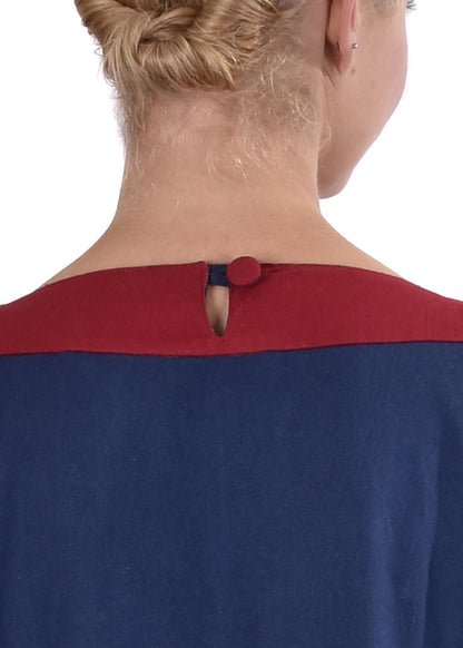 Mittelalterkleid, blau/rot