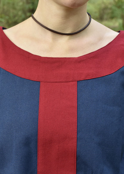 Mittelalterkleid, blau/rot
