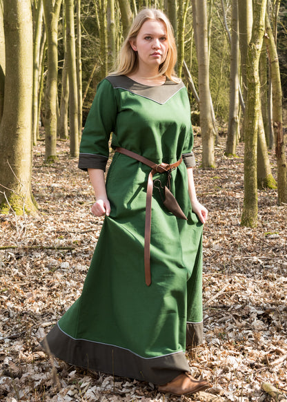 Mittelalterkleid  aus Canvas, petrol oder grün