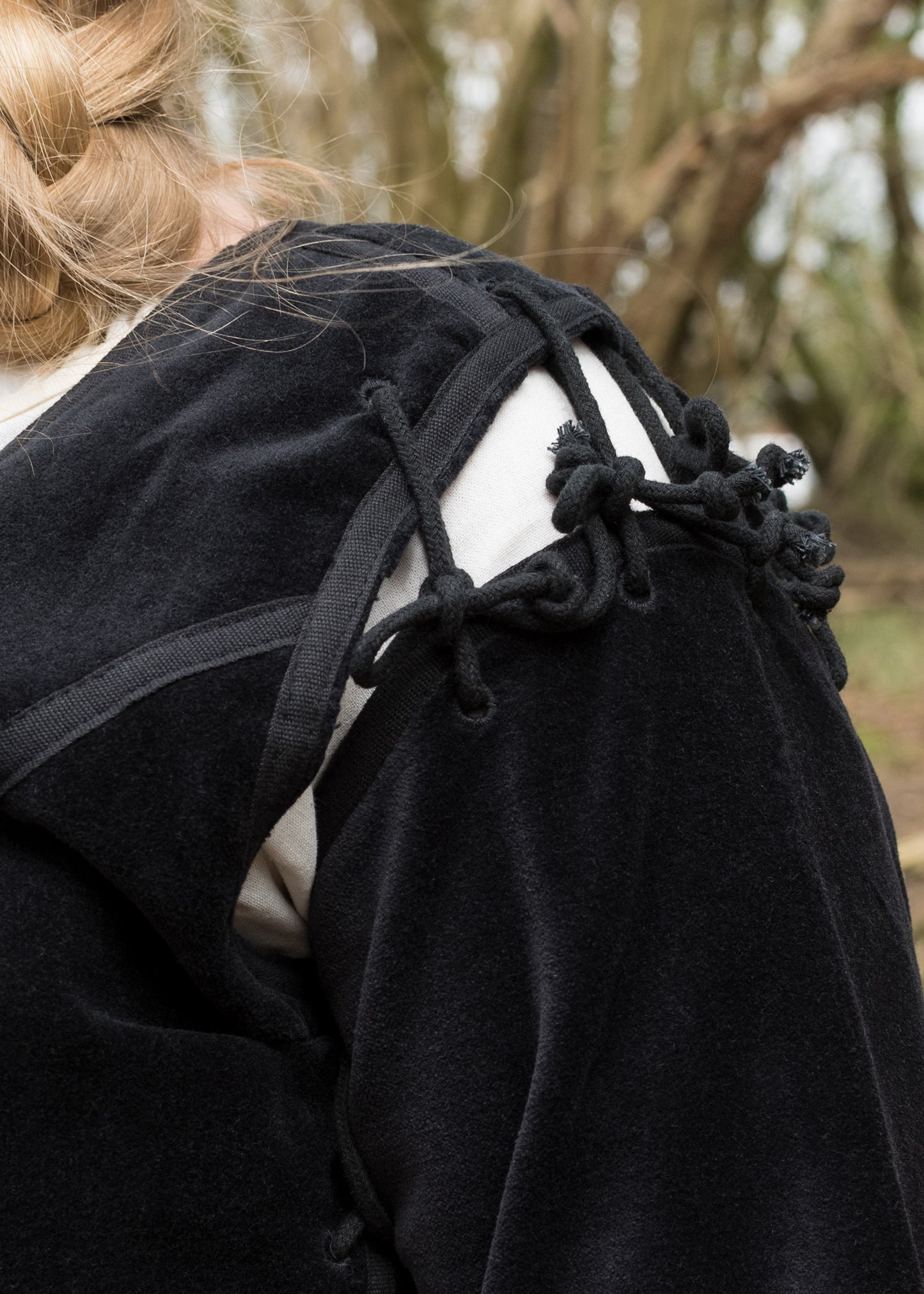 Mittelalter Jacke aus Samt, schwarz oder grün