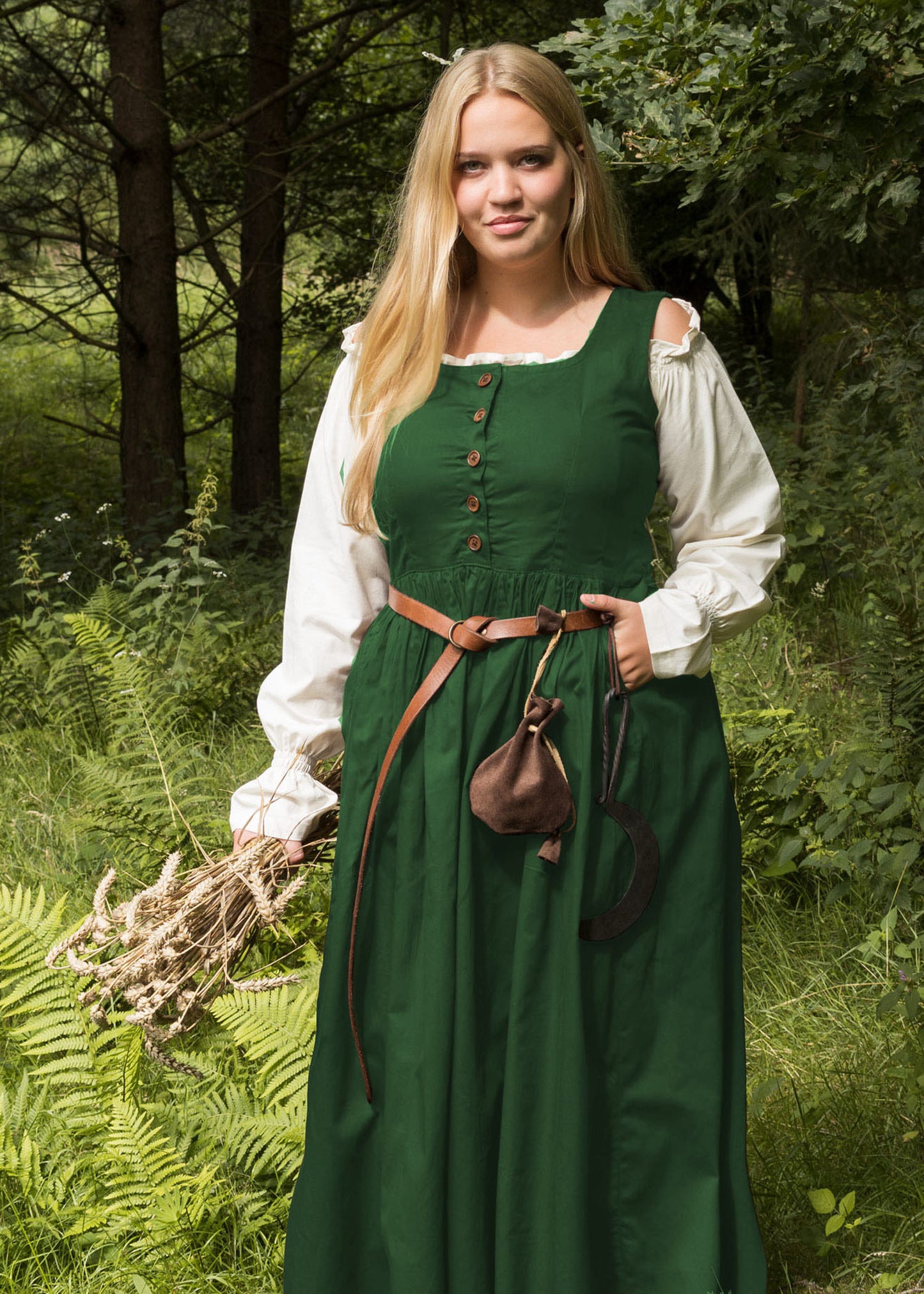 Ärmelloses Mittelalterkleid