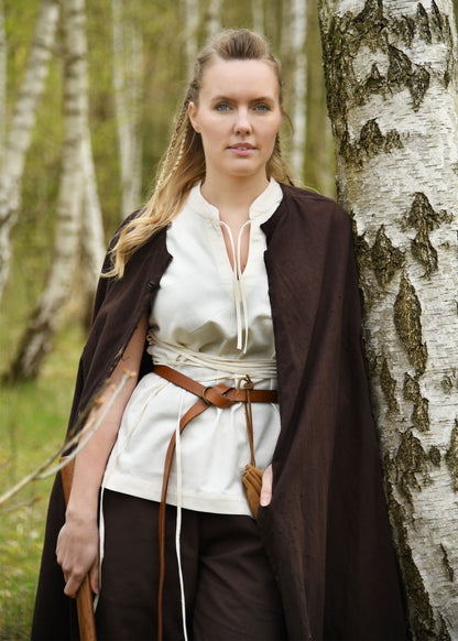 Ärmellose Fantasy Bluse, natur