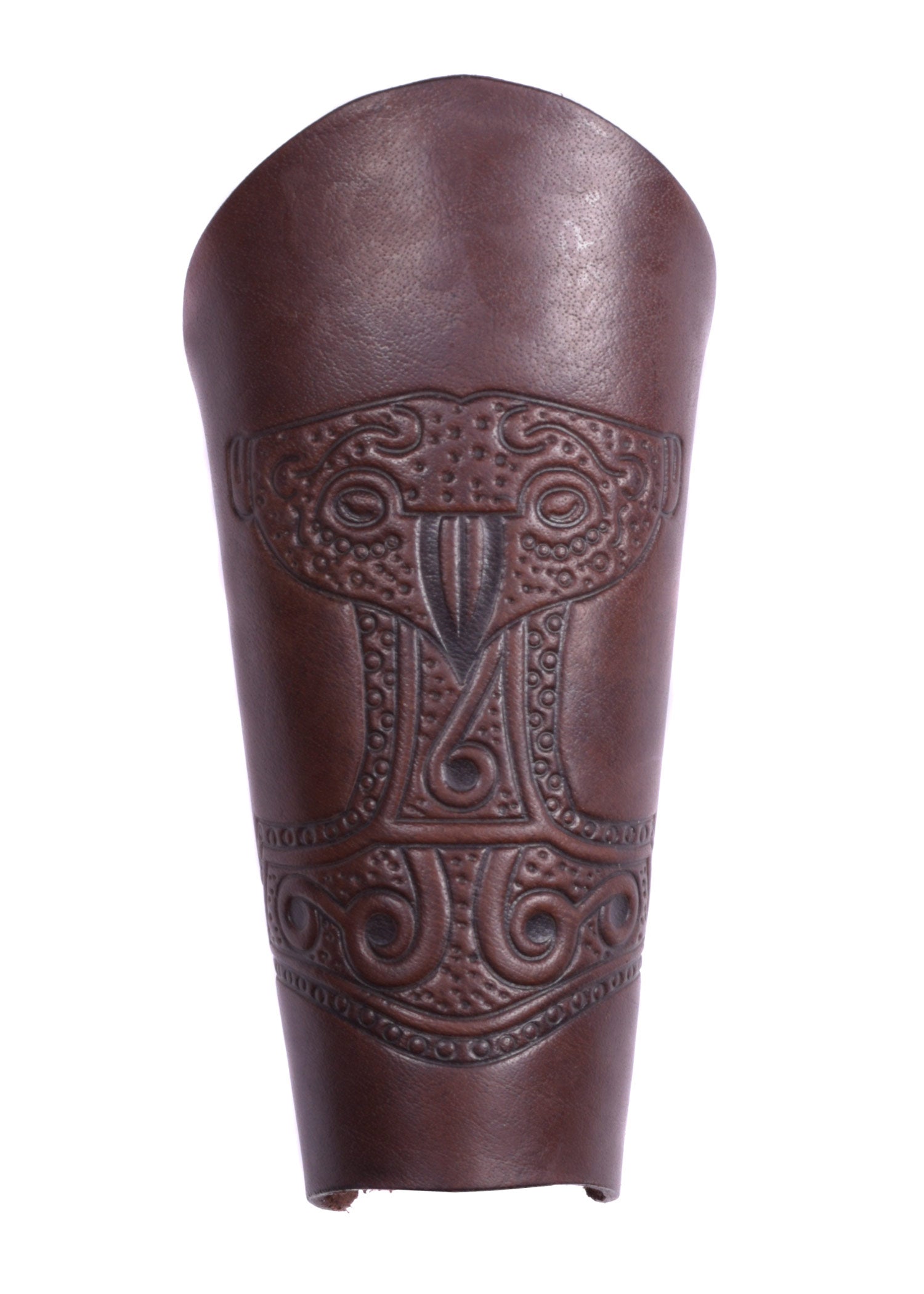 Armstulpe mit geprägtem Thorshammer, schwarz oder braun
