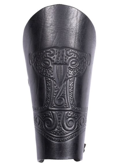 Armstulpe mit geprägtem Thorshammer, schwarz oder braun