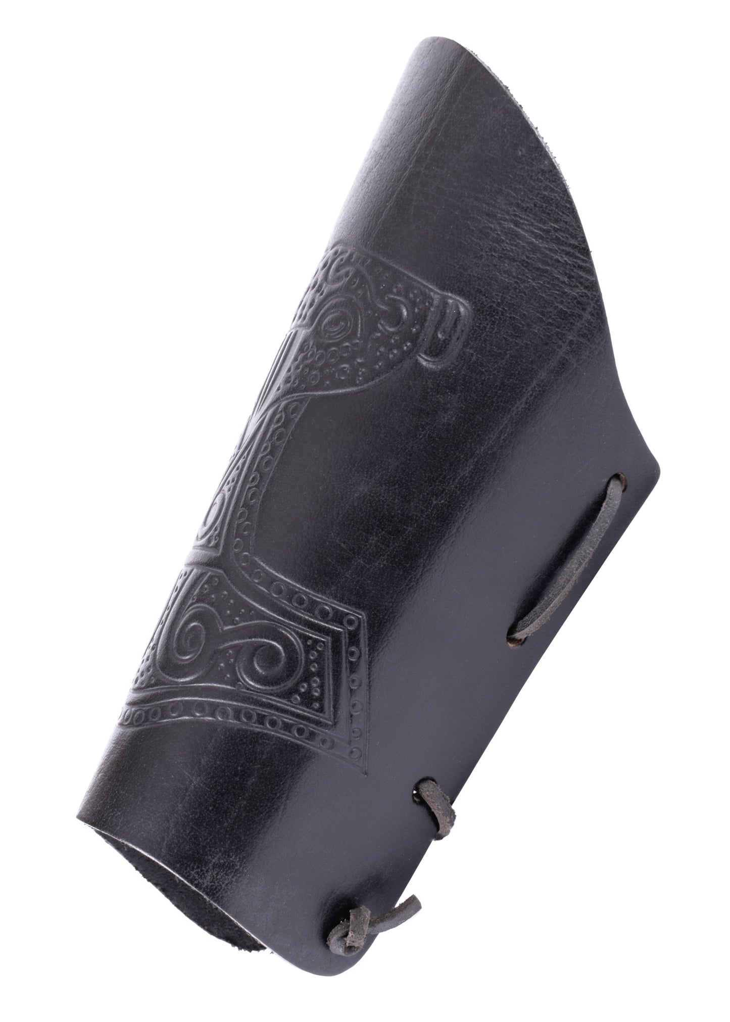 Armstulpe mit geprägtem Thorshammer, schwarz oder braun