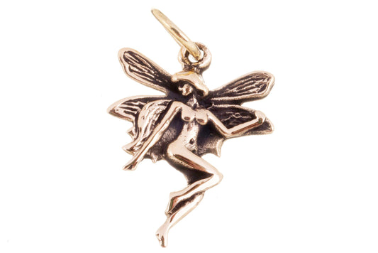 Kleine Glücks-Elfe aus Bronze / Anhänger