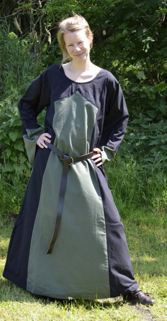 Mittelalterliches Kleid, schwarz/grün