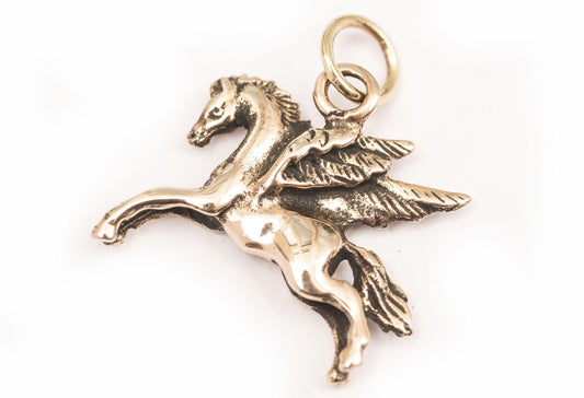 Kleiner Pegasus als Bronze Anhänger