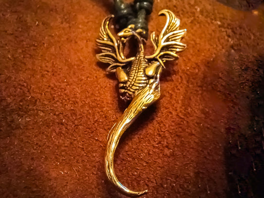 Phoenix Bronze Anhänger