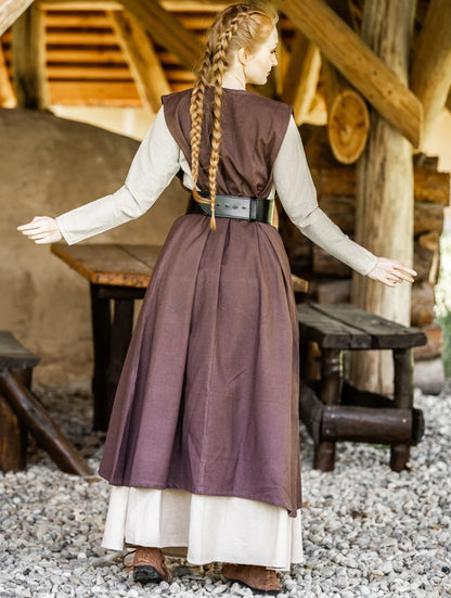 Bäuerliches Überkleid Dunkelbraun