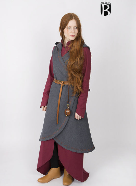 Wickelkleid Grau