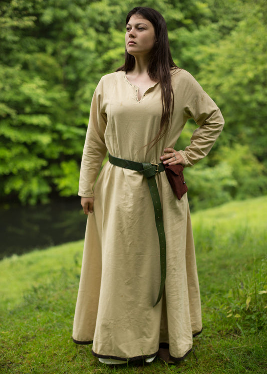 Schlichtes Mittelalterkleid, beige/braun