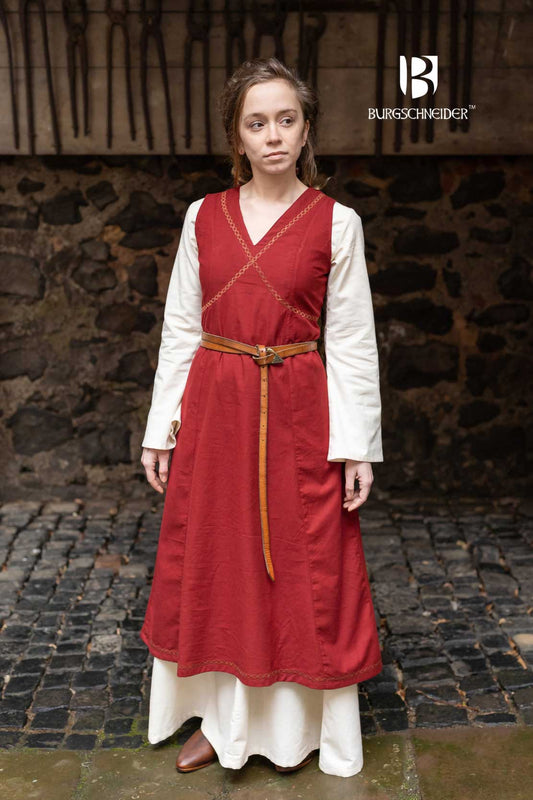 Mittelalterliches Kleid rot