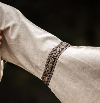 Mittelalter Baumwollkleid Natur