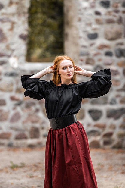 Mittelalterbluse schwarz