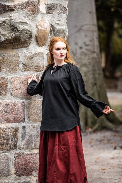 Mittelalterbluse schwarz
